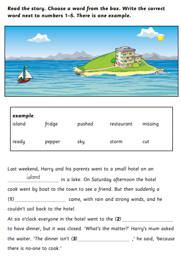 Reading and Writing Part 3